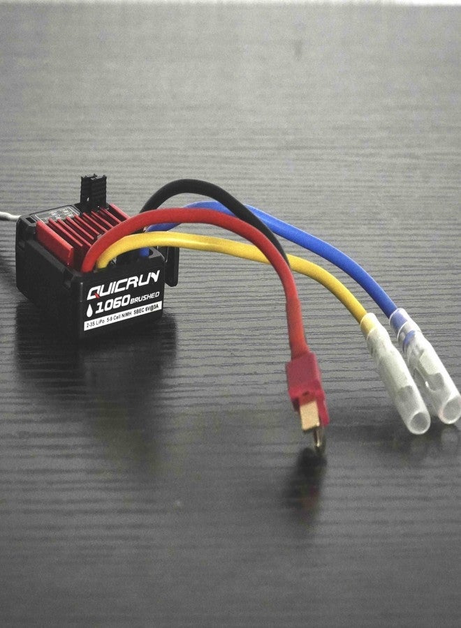 هوبي وينج HOBBYWING Quicrun 1060 Brushed Esc Sbec T Plug 2-3s - Image 4